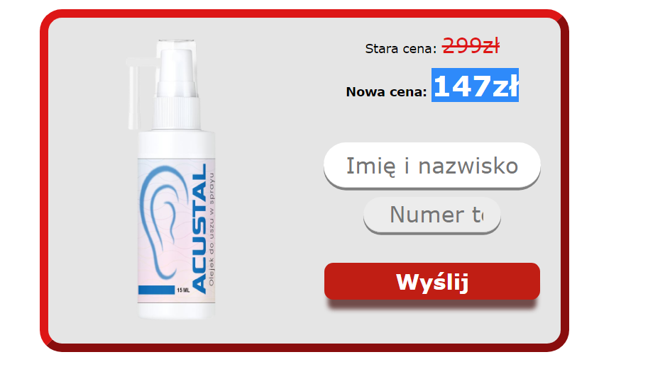 Acustal - cena i gdzie kupić? Amazon, Apteka, Allegro, Ceneo