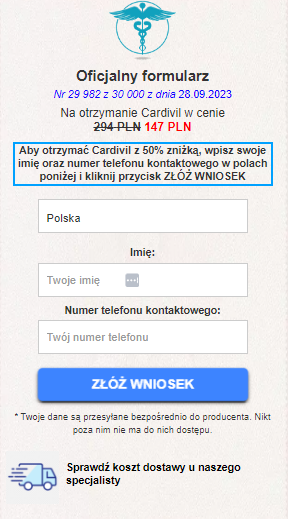 Cena i gdzie kupić Cardivil? Allegro, Ceneo, Apteka