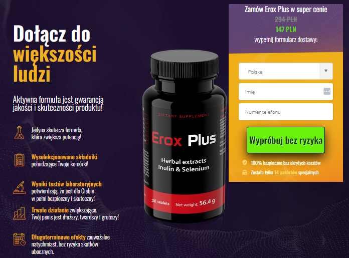 Cena i Gdzie Kupić Erox Plus? Allegro, Ceneo, Apteka