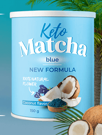 Keto Matcha Blue - tabletki odchudzające na redukcję tkanki tłuszczowej i wydalanie wody